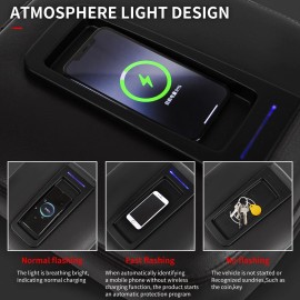 XIPEX For 2007-2014 Chevy Silverado Car Wireless Charger Wireless Charger Tray Pad