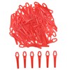 JZK 100pcs Plastic Grass Trimmer Blades 83mm Cordless Strimmer Blades