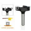 1/2in Shank Insert Style Spoilboard Bit 3 Blade T Shaped