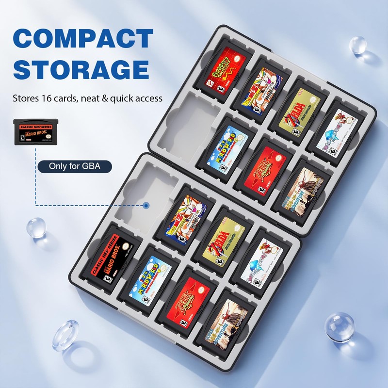 MoKo GBA Game Case for GameBoy Advance/SP, Black