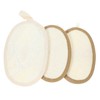 Baluue 2sets Natural Loofah Sponge Body Scrubber for Bath Shower