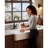 WOWOW Bronze Kitchen Faucet with Sprayer: 304 Stainless Steel Kitchen