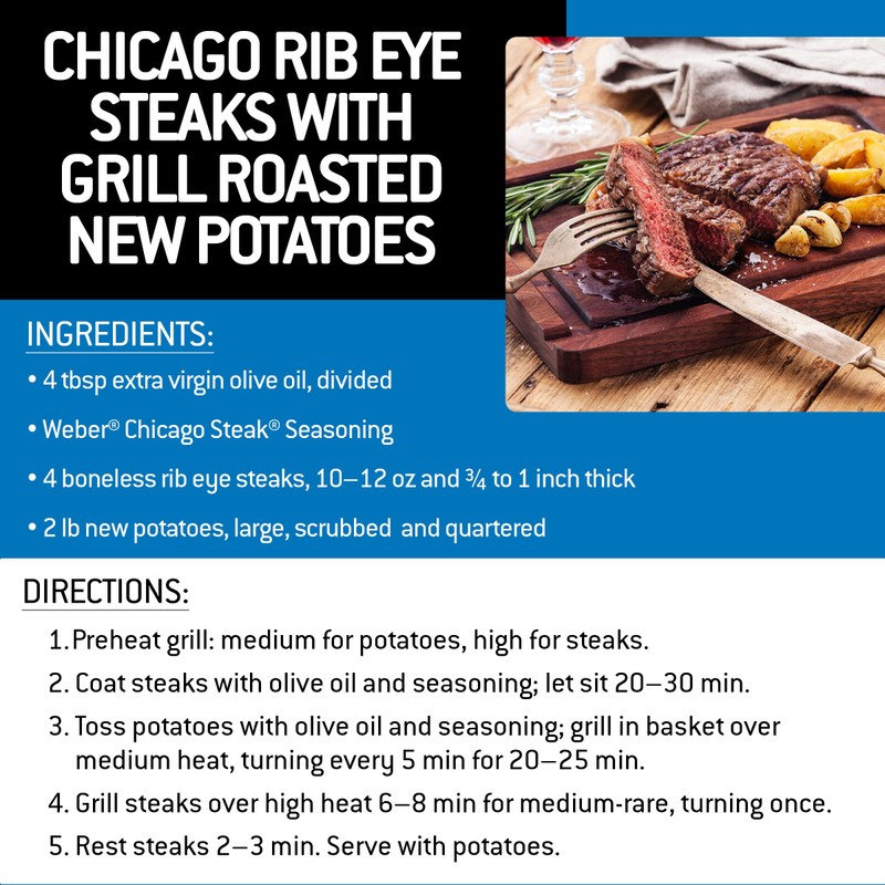 Weber Chicago Steak Seasoning, 5.5 oz