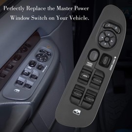 Master Power Window Switch and Bezel 56049805AB for 2002-2009 Dodge Ram 1500 2500 3500,2001-2003 Dodge Durango,2001-2004 Dodge Dakota,2005-2009 Dodge Sprinter 2500 3500