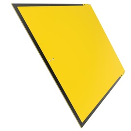 BIQU Panda Door for Bambu-Lab X1C X1E P1S P1P 3D Printer, Shatterproof Front Door for Bambulab X1 P1 Series Printer, Yellow/Citrus Splash