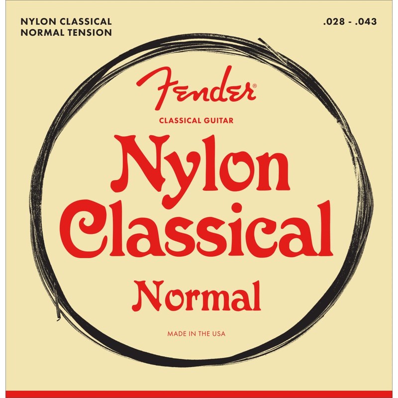 Fender Nylon Classical Strings - Tie End 4-Pack Bundle with