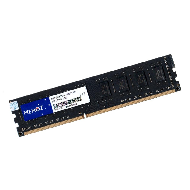 Memoz DDR3L Desktop RAM, 8GB, 1600MHz, PC3L-12800U, 240-Pin DIMM Memory