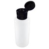 12-2-ounce Travel Bottles with Flip Caps (Black Cap)