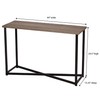Household Essentials Ashwood Sofa Table | Console Table for Entryway