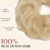 Hairro Hair Bun 100% Real Human Hair Extensions Messy Updo