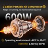 2 Gallon Portable Air Compressor 0.75HP 1.7 CFM@90PSI 60dB Ultra
