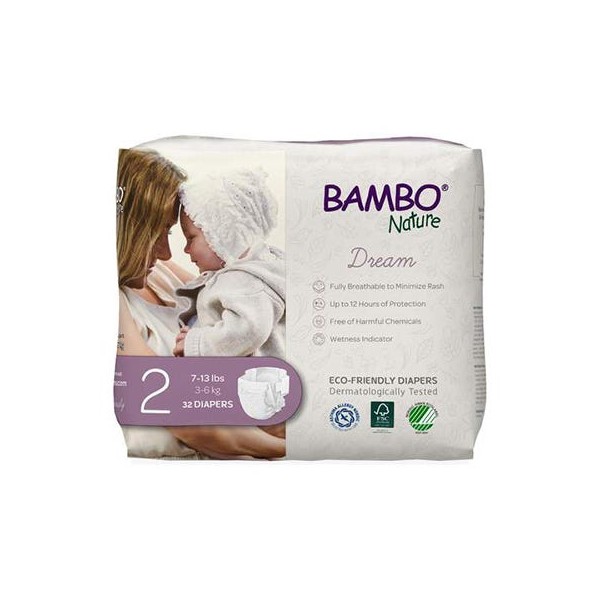 Bambo Nature Baby Diapers Size 2 32 Counts