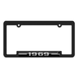 1969 Classic Car & Truck License Plate Frame. Antique Automobile year models.