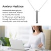 Mindful Breathing Necklace, Stainless Steel Reduces Stress Portable Anxiety Whistle