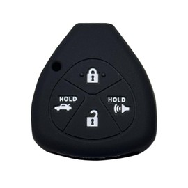 Key Fob Cover for Toyota Camry: 4 Buttons Key Fob Case Fit for Toyota Avalon Camry Corolla Scion FR-S 2007-2014丨Remote Protector HYQ12BBY 1511A-12BBY 89070-12380 89070-42670 GQ4-29T丨 (Black)