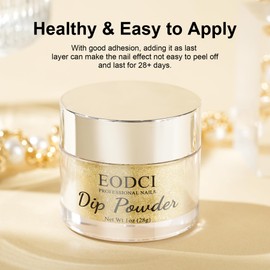 EODCI Dipping Powder Nails Set, Dipping Nail Powder, Yellow Dipping Powder Nails Powder for Salon DIY & Home, No Nail Lamp Required, Long Lasting Dip Nails