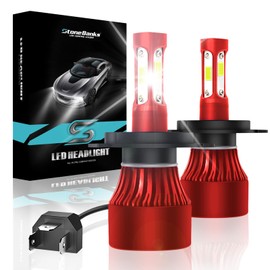 StoneBanks H4 9003 HB2 Kit De Faros, 24000lm 6000K 100W Bombillas LED para Faros Delanteros, Kit De Conversión 300% Súper Brillante, Luz Alto Bajo Antiniebla ,Impermeables IP68, 2 Unidades
