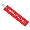BLACK SHEEP BRANDS Remove Before Flight Double Sided Embroidered Fabric