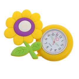 Hemobllo Nurses Fob Watch - Retractable Nurse Watch Clip-on Watch Cute Sunflower Fob Watches for Nurses Hanging Pocket Watch Luminous Hands Quartz Nurse Watch, Yellow
