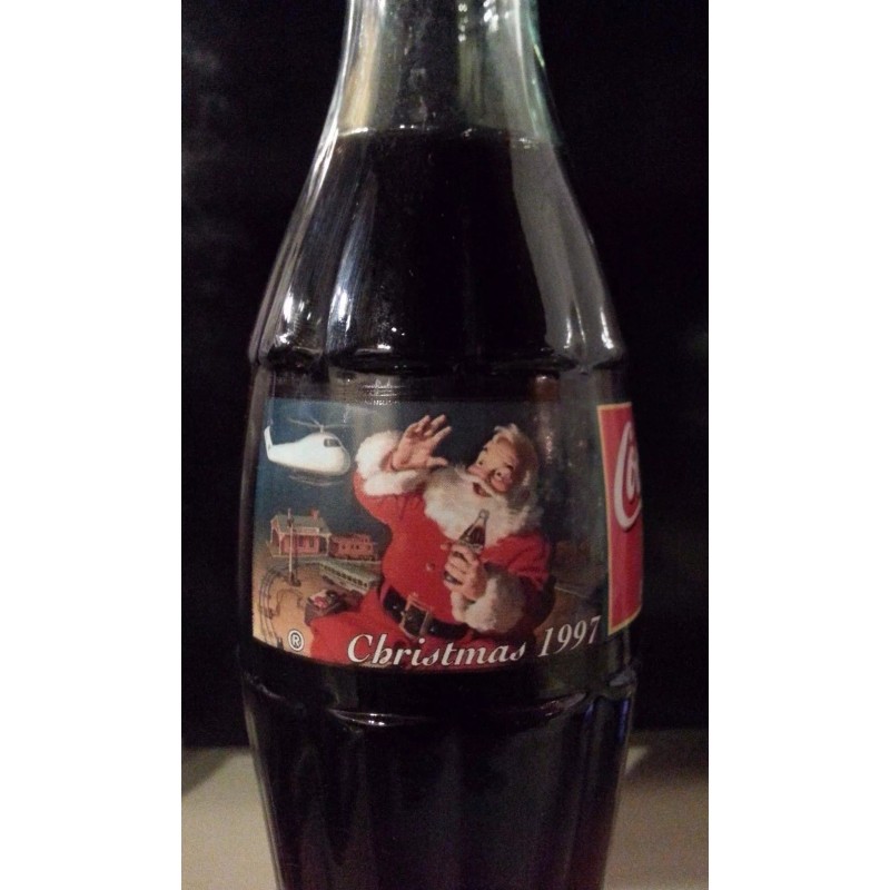 Christmas 1997 COCA-COLA BOTTLE COLLECTIBLE 8OZ.