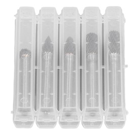 5Pcs Rotary File Bit 2 Pattern Woodworking Grinding Head Drill Set Tungsten Steel Carbide 6x8mm