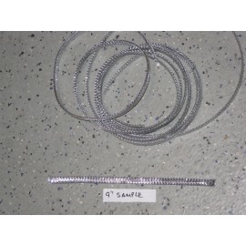 Unbranded/Generic One nine inch sample CHROME CABLE WRAP TRIM COVERING medium sz CLUTCH,BRAKE, etc