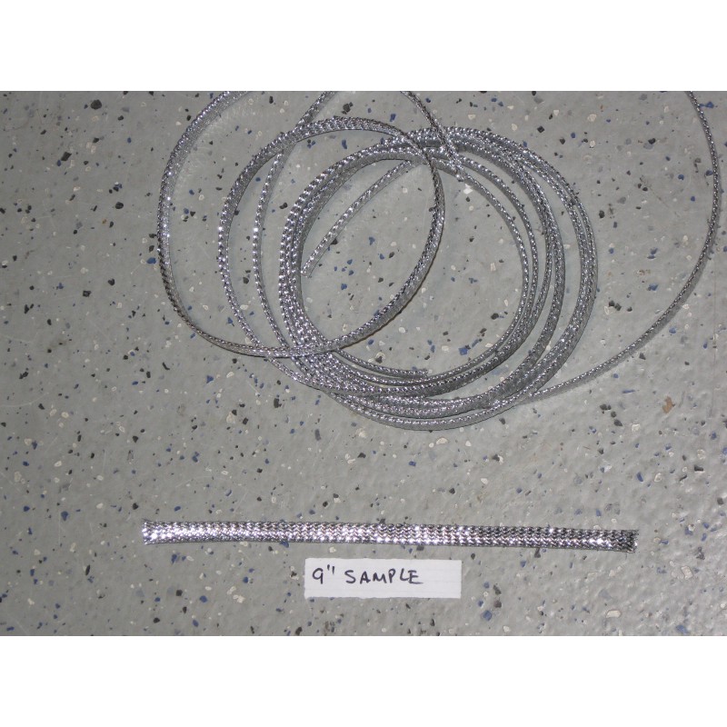 Unbranded/Generic One nine inch sample CHROME CABLE WRAP TRIM COVERING