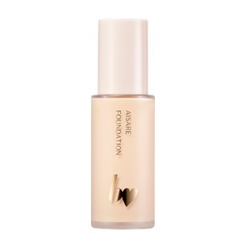 b idol Loved Fund 00 White Beige, 0.9 fl oz (28 ml), Liquid Foundation, Glossy Skin, Transparent, Moisturizing, SPF