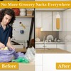LeCorner Plastic Bag Holder, Canvas Grocery Bag Holder Dispenser, Wall