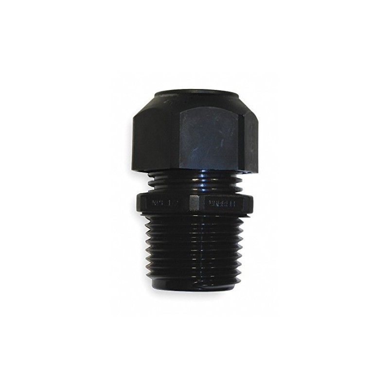 Liquid Tight Cord Connector, 0.17" to 0.45" Cord Dia, 1/2"