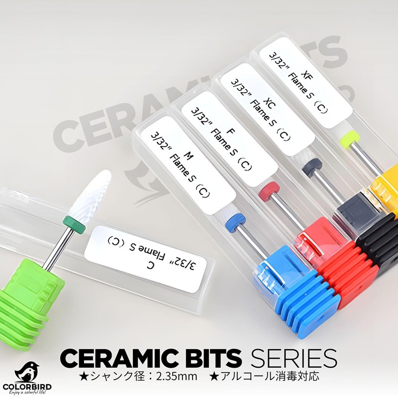 COLORBIRD Nail Bit, Ceramic Nail Machine Bit, Electric Nail Drill