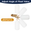 2 Pack Water Float Valve 1/2 inch, 1/2" Brass Float