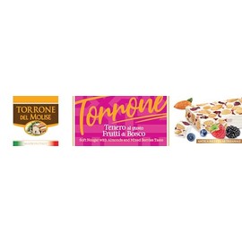 Torrone del Molise – Traditional Italian Nougat – Artisan Soft & Hard Torrone Made in Italy (Mixed Berries)