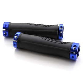 Area1 Universal Bicycle Grips E-Bike Handlebar Grips Quad Grips ATV Bicycle Grips Rubber 2 x 22 mm (Blue)
