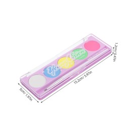 Healeved Fluorescent Face Paint Palette Water Activated Makeup Paste Neon Pigment for Boys and Girls Adults