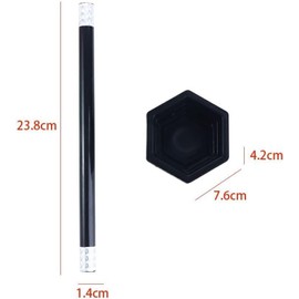 1Set Black Magic Wand to Flower for People Playing Toys,Novelty and Gag Toys,Magic Trick Wand,Magicians Tricks Toys,Close-up Magic Prop Magic Flower Stick Magic Kits and Accessories,Games