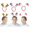 Iconikal Christmas Headband Party Bopper (Snowman, Reindeer, and Santa) 4-Pack