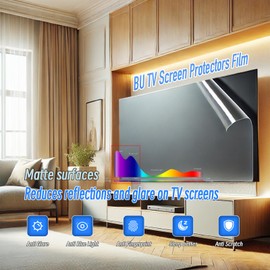 BU TV Screen Protectors Anti Glare TV Film for 40 Inch Anti Glare Screen Protector for TV Monitor, Blue Light Filter Glare Shield, 40 Matte Film for Indoor and Outdoor Glare Reduction (40 inch)