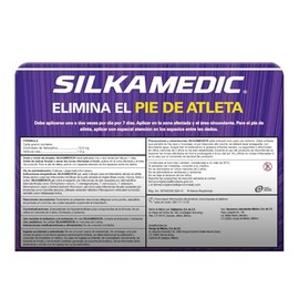 2 Pack SILKAMEDIC. Gel antimicótico de 15g  Talco Extrasecante 150g.                                                                                  