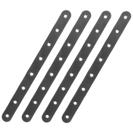 MUCKLILY 4pcs Heavy-duty Straight Brackets for Repair Mending Plates for Furniture Easy Installation Connecting Brackets for Fences Cabinets Bookshelves Sleek