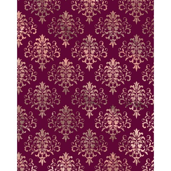 Rose Gold and Burgundy Composition Notebook - Large Ruled Notebook