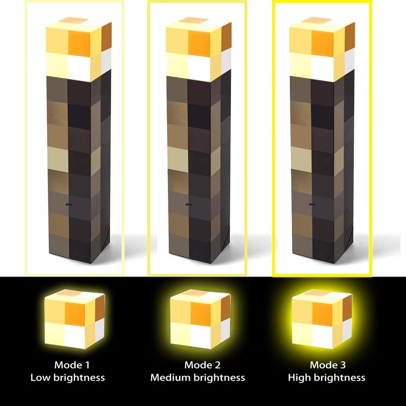 Light-up Wall Torch - Batteries & USB Pluggable Night Lamp