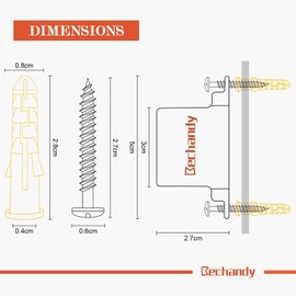 Bechandy Universal Fence to Wall Anchors for Dog Playpen in The Yard, Doorway, Garden, 4PCS Dog Playpen Accessories for Indoor/Outdoor.