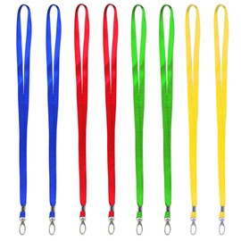 NTRUXZP Nylon Lanyards with Swivel Clasp, 8 Pieces Lanyards, Neck Lanyards, Beautiful Neck Strap, Colourful Lanyard with Rotating Metal Clip for Office, School, Vaccination Certificate Adults