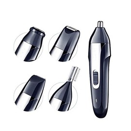 Ear and Nose Hair Trimmer Set - 5in 1 Painless Facial Hair and Eyebrow Clipper for Men and Women Rechargeable USB Rechargeable Waterproof Dual Edge Blades for