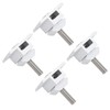 Solar Panel Bracket Centre Clamps Steel Silver 30mm Lightweight Solar