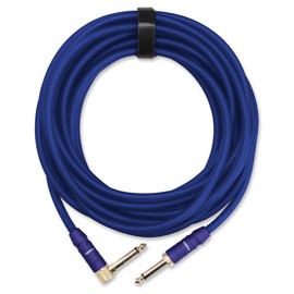 Pronomic Trendline INST-A-6B Professional Guitar / Instrument Cable / 6.3 mm Jack / 24 Carat Gold-Plated / Flexible and Robust Outer Sheath / Includes Cable Clip / Blue