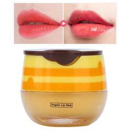 Natudeco Propolis Moisturizing Lip Mask Nährende Anti-Falten-Lippenmaske mit Bürste Natürliche sanfte Lippenbehandlung für trockene spröde Lippen