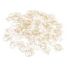 100Pcs Gold Paper Clips Cute Shape Stainless Steel Multifunction Metal