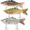 Icetop 3Pcs Pike Lures Set,3D River Fishing Tackle for Freshwater